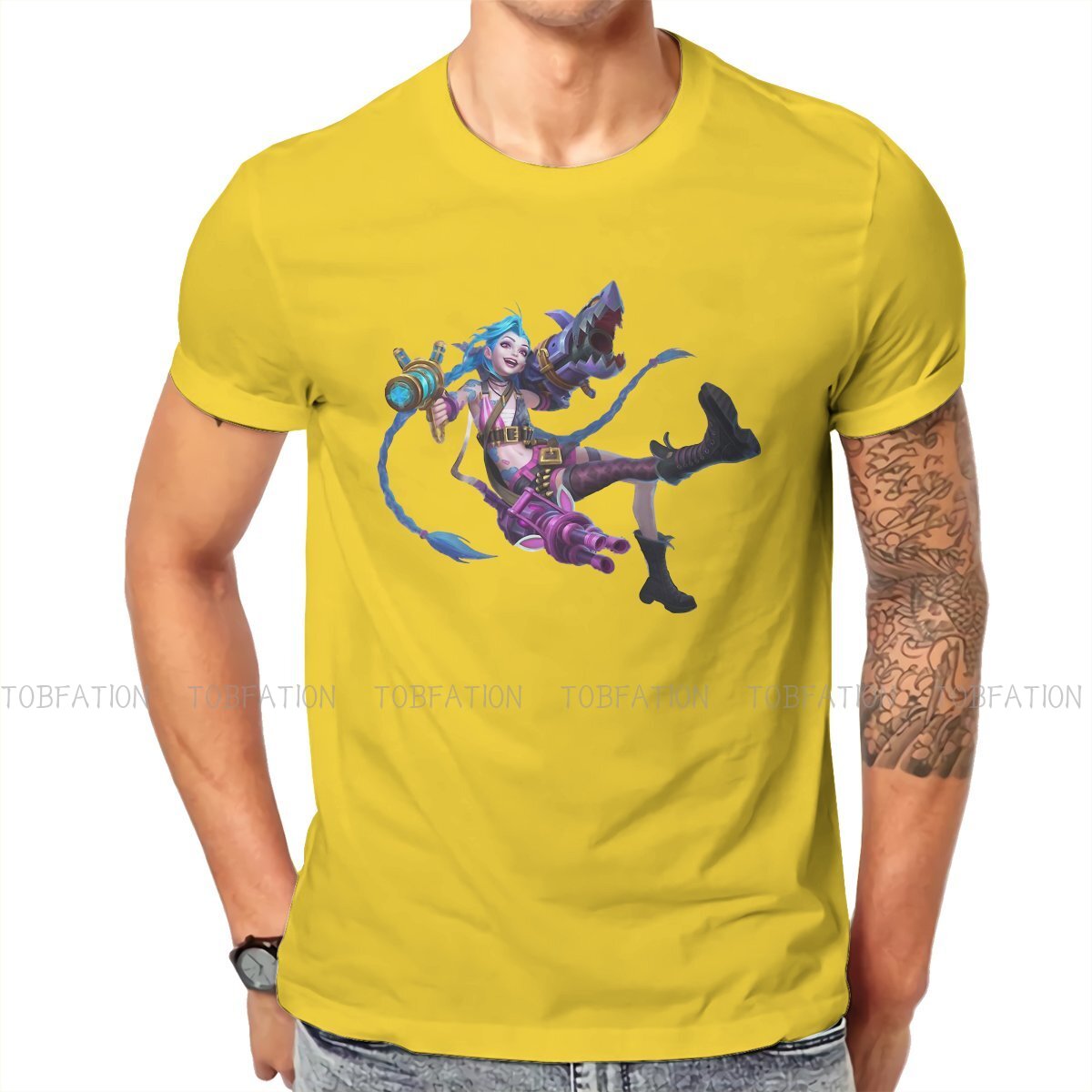 Jinx Arcane Carry T Shirt - League of Legends Fan Store