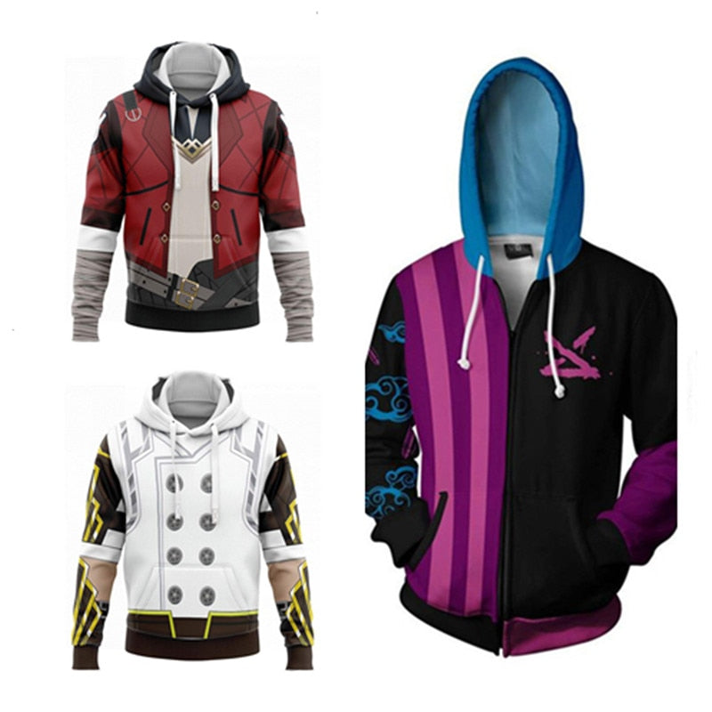 Arcane Jinx Jayce Vi Cosplay Hoodie - League of Legends Fan Store