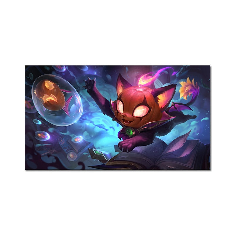 Bewitching Yuumi Poster - Canvas Painting - League of Legends Fan Store