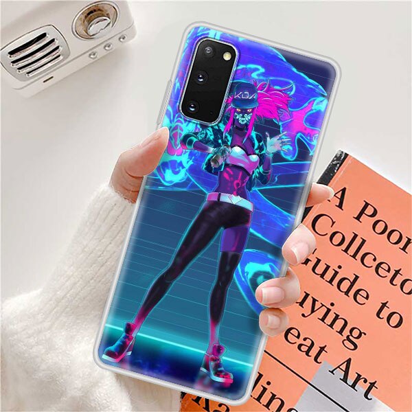 TPU Phone Case For Samsung S20 FE S21 Ultra S10 Plus S9 S8 Coque Bumper Note 10 Lite 20 9 Soft Funda Cover League Legend LOL Kda - League of Legends Fan Store