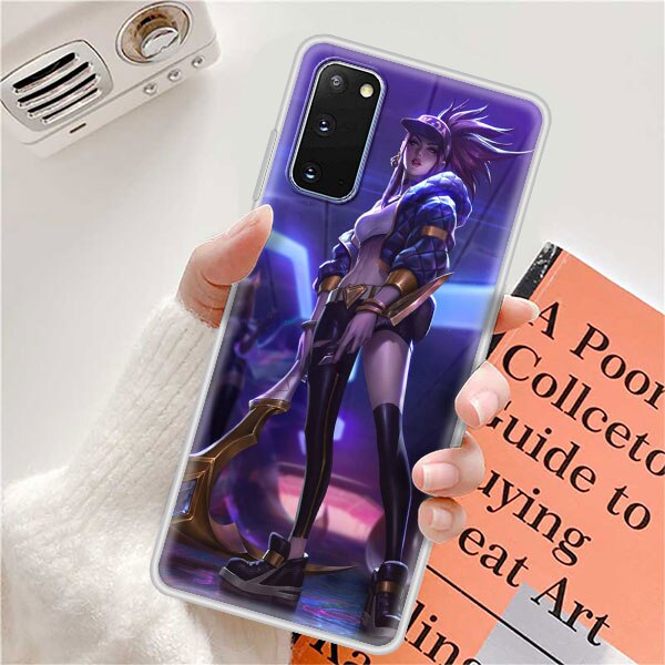 TPU Phone Case For Samsung S20 FE S21 Ultra S10 Plus S9 S8 Coque Bumper Note 10 Lite 20 9 Soft Funda Cover League Legend LOL Kda - League of Legends Fan Store