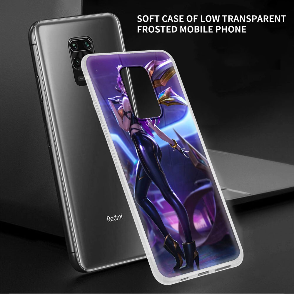 League Legends LOL Kda Case For Xiaomi Redmi Note 9 8 Pro 9S 8T 7 9T Soft Bumper Cover 9A 9C 8A 7A Funda K20 k30 6 6A TPU Coque - League of Legends Fan Store