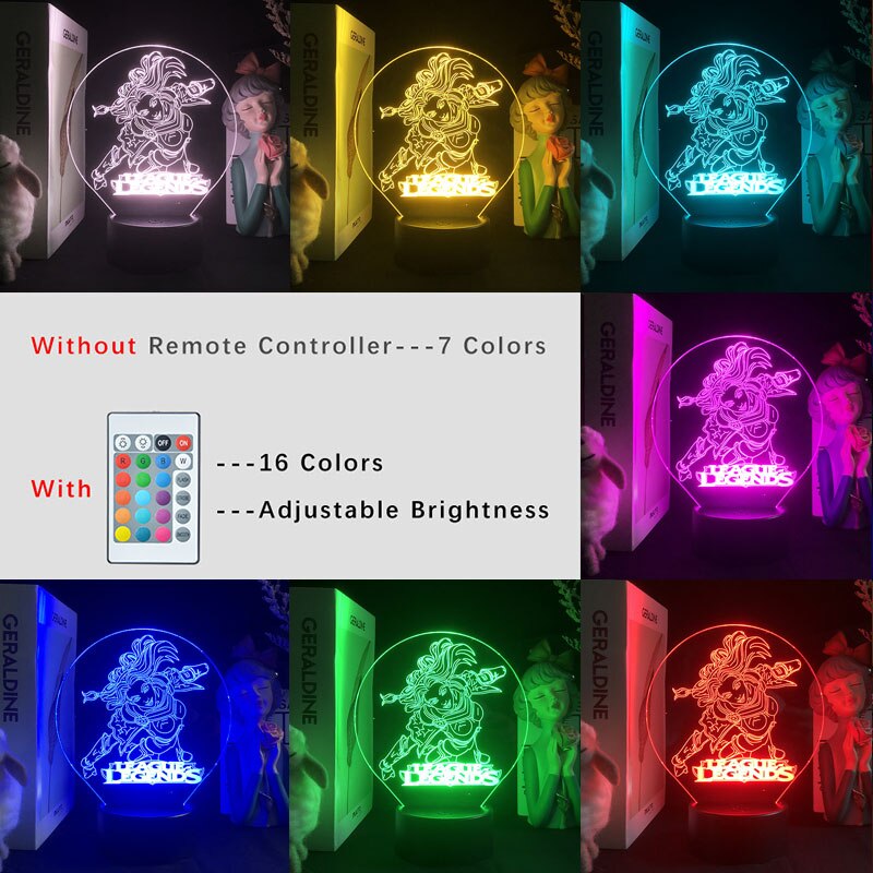 Luxanna Crownguard 3D Led Nightlight - League of Legends Fan Store