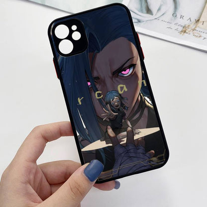 Collection 1 Arcane jinx Phone Case For iPhone 13 12 11 Mini Pro XR XS Max 7 8 Plus X Matte transparent Back Cover - League of Legends Fan Store