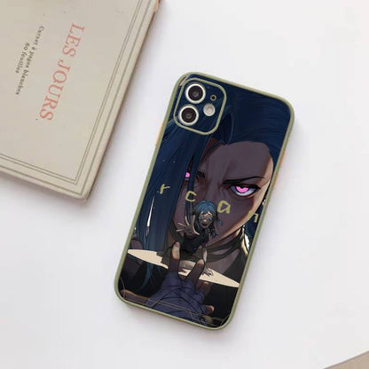 Arcane jinx Phone Case For iPhone 12 11 Mini Pro XR XS Max 7 8 Plus X Matte transparent Back Cover - League of Legends Fan Store