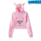 K/DA The Baddest Cat Ear Crop Hoodies Collection - League of Legends Fan Store