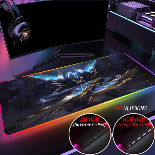 League of Legends Collection 22 RGB Mousepad HUB 4 Port USB LOL Yasuo Led Locking Edge Carpet XXL90x40cm  Mouse Pad - League of Legends Fan Store