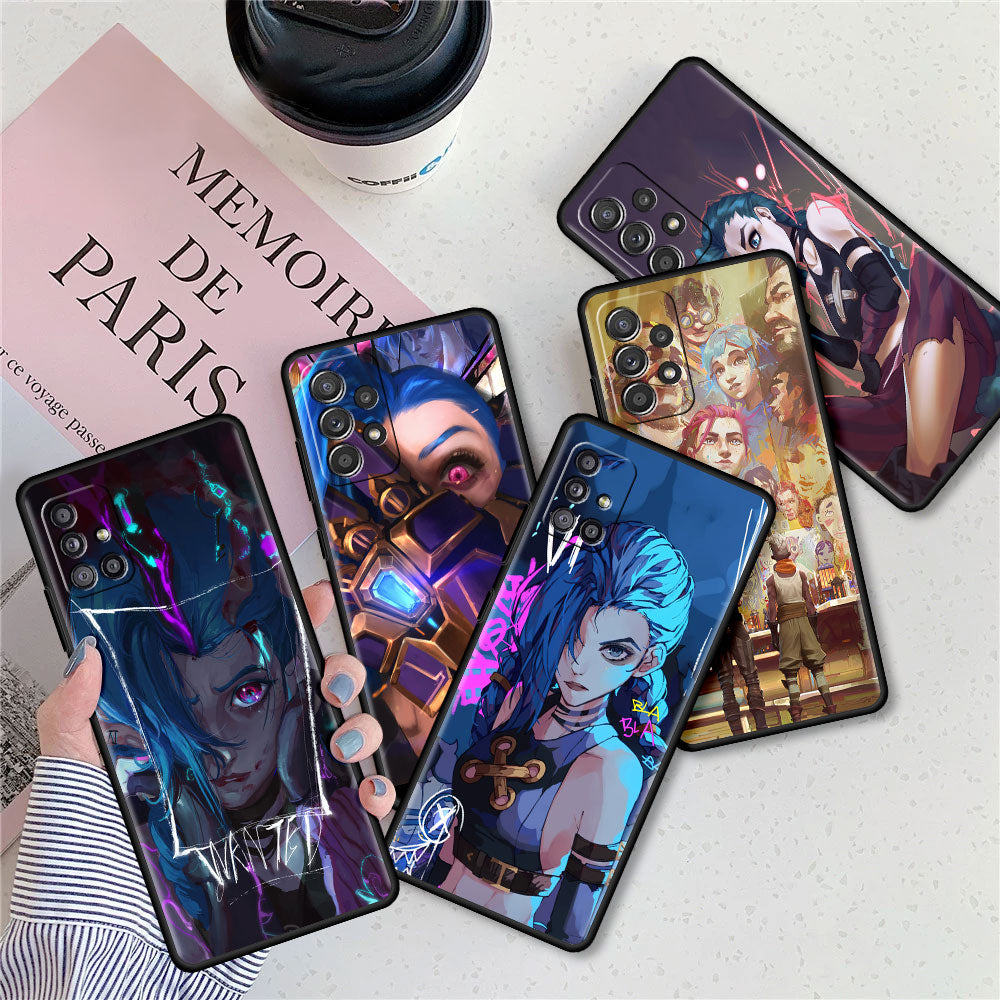 Collection 1 Arcane Hot Anime Case For Samsung Galaxy A12 A51 A21s A71 A52 A32 A31 A52s A41 A13 A02s A42 A72 A22 A11 A01 TPU Phone Cover Capa - League of Legends Fan Store