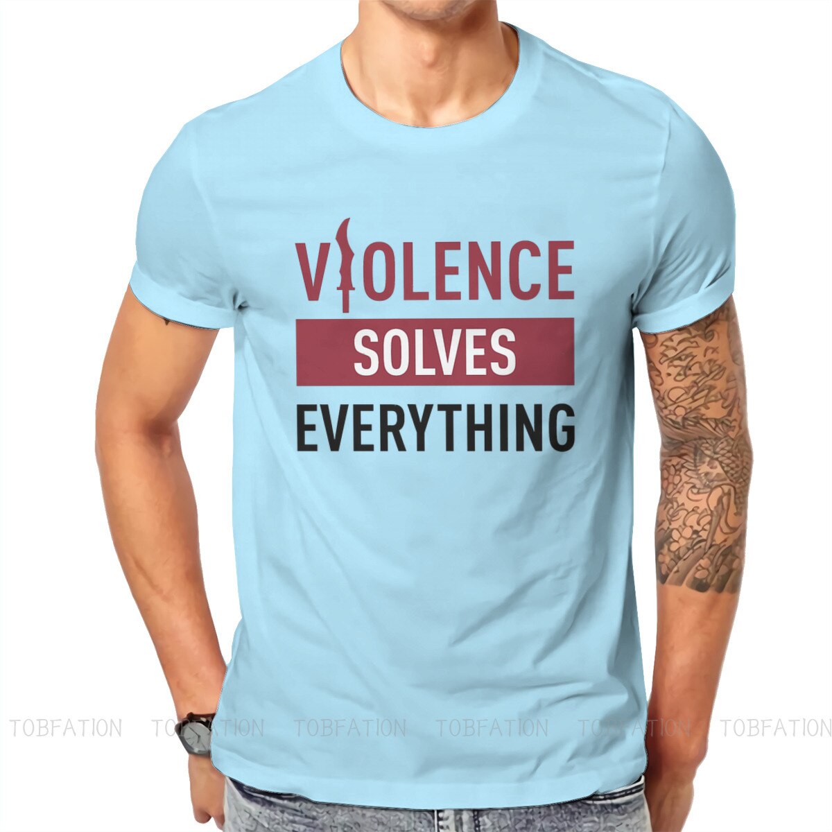 Violence Solves Everything  T Shirt - League of Legends Fan Store