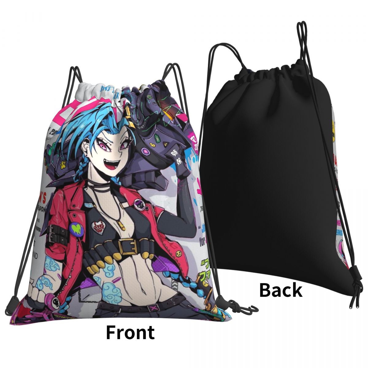 Jinx Arcane Backpack 4 - League of Legends Fan Store