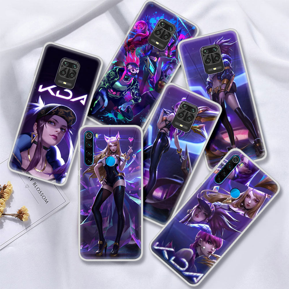 League Legends LOL Kda Case For Xiaomi Redmi Note 9 8 Pro 9S 8T 7 9T Soft Bumper Cover 9A 9C 8A 7A Funda K20 k30 6 6A TPU Coque - League of Legends Fan Store