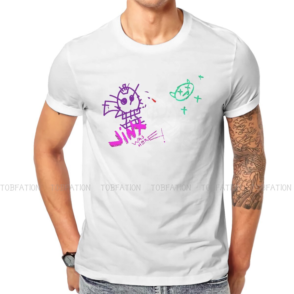 Arcane Jinx Was Here T Shirt - League of Legends Fan Store