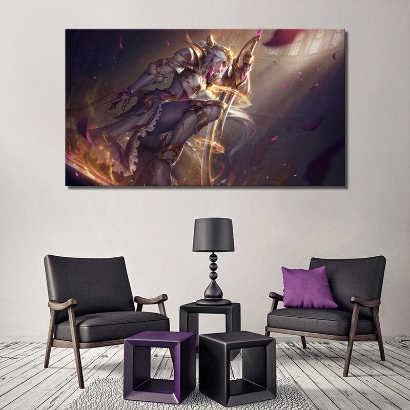 "Battle Queen" Qiyana Katarina Janna Diana Rell Poster - Canvas Painting - League of Legends Fan Store