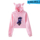 K/DA The Baddest Cat Ear Crop Hoodies Collection - League of Legends Fan Store