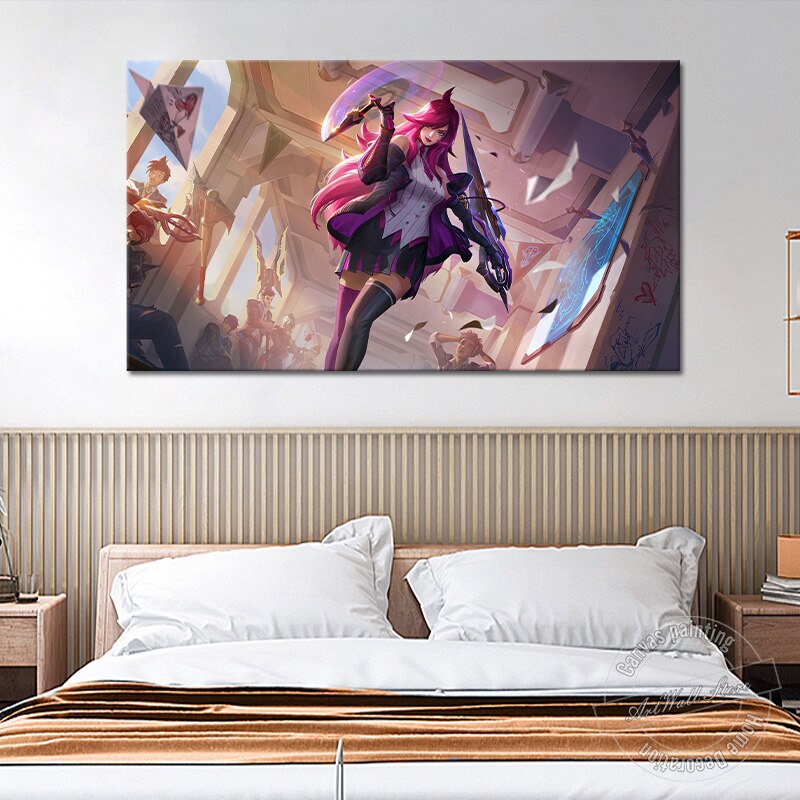 Battle Academy Katarina Poster - Canvas Painting - League of Legends Fan Store