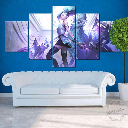 K/DA ALL OUT Seraphine Poster - Canvas Painting - League of Legends Fan Store