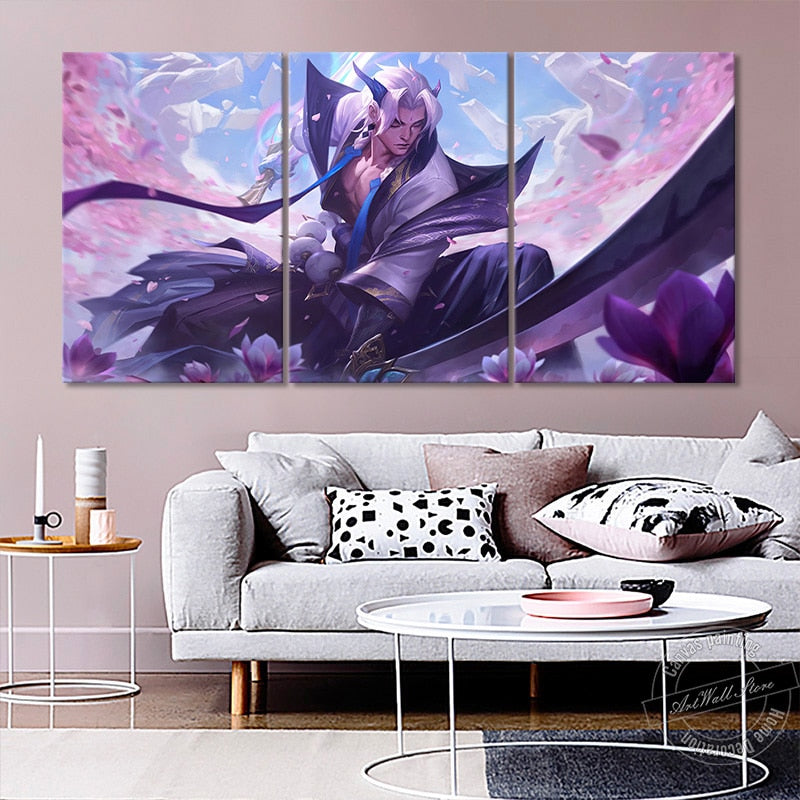 "Unforgotten" Yone "New Spirit Blossom" Poster - Canvas Painting - League of Legends Fan Store