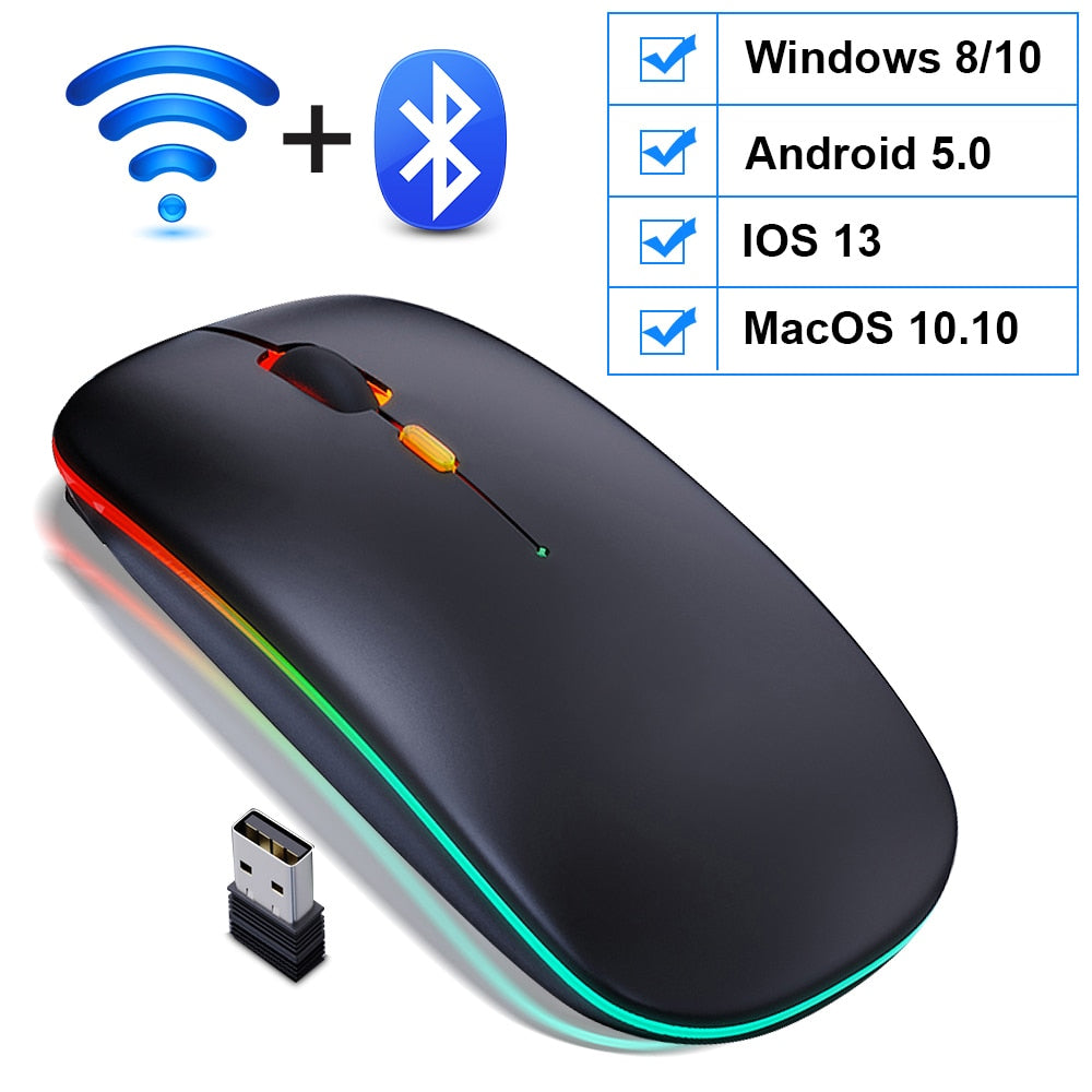 Wireless Mouse Bluetooth RGB Rechargeable - League of Legends Fan Store