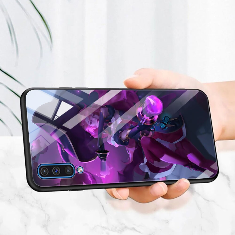 Collection 2 League Of Legends Lol Cool Tempered Glass Phone Case For Samsung Galaxy A50 A70 A72 A10 A30 A40 A20 Cover A51 A52 A12 A02s Bag - League of Legends Fan Store