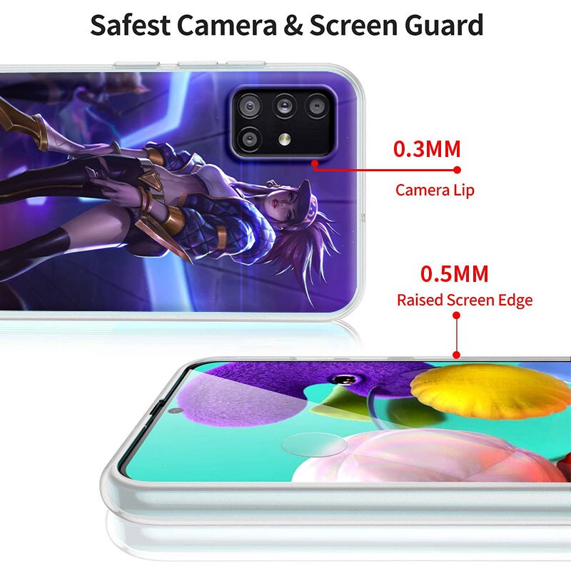 Collection 2 League Legends LOL Kda Soft Phone Case For Samsung Galaxy A51 A71 A21s A31 M30s A41 A32 5G A11 A12 A91 Matte Funda M51 M31 Coque - League of Legends Fan Store