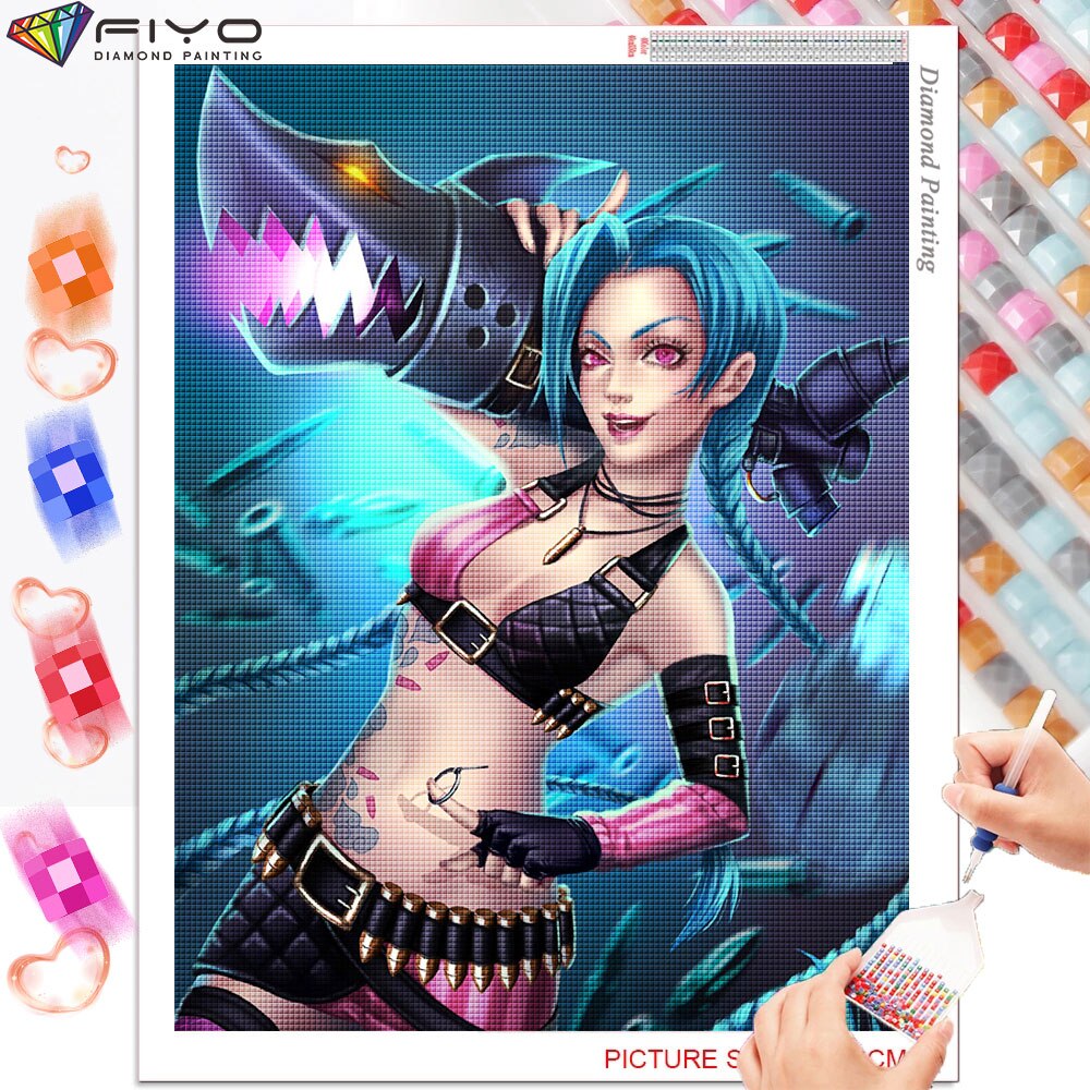 Diamond Art Mosaic Jinx Collection - League of Legends Fan Store