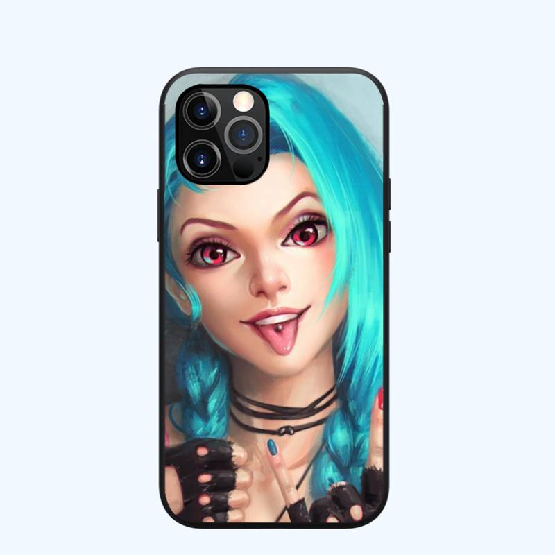 Collection 2 Arcane jinx Phone Case for iPhone 13 12 11 mini pro XS MAX XR 8 7 6 6S Plus X 5S SE 2020 - League of Legends Fan Store