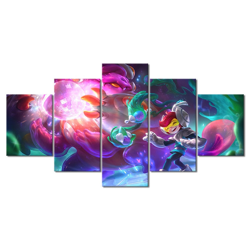 Nunu Willump "Space Groove" Poster - Canvas Painting - League of Legends Fan Store