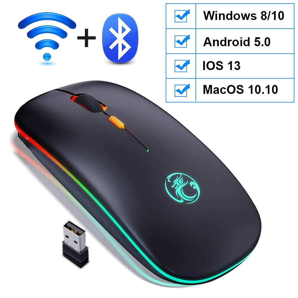 Wireless Mouse Bluetooth RGB Rechargeable - League of Legends Fan Store