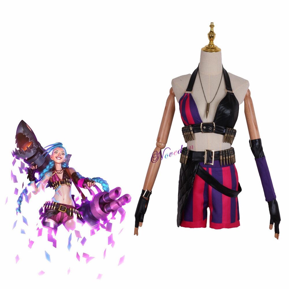 Jinx Cosplay Costume Halloween Party - League of Legends Fan Store