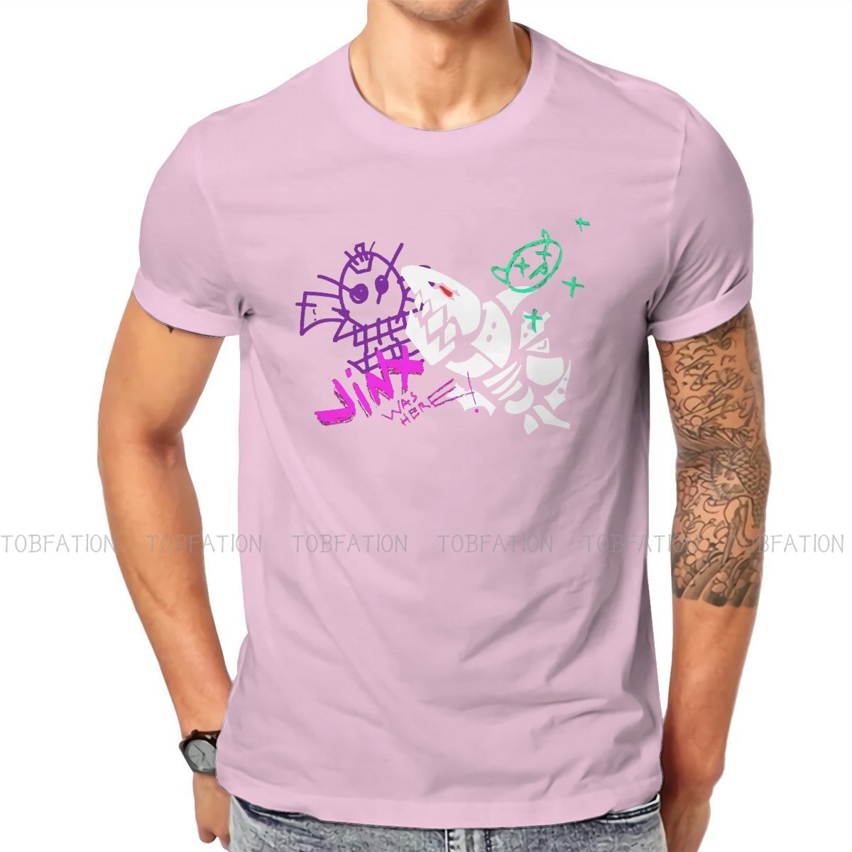 Arcane Jinx Was Here T Shirt - League of Legends Fan Store