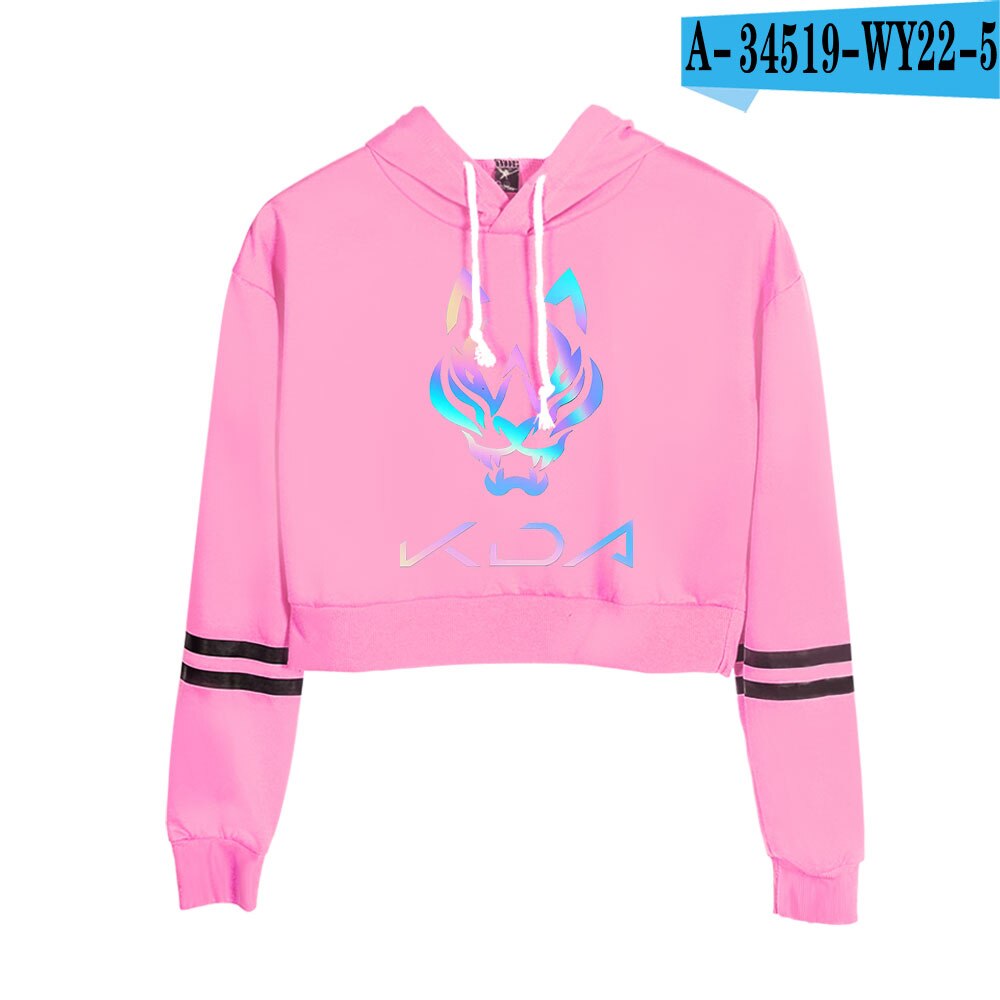 K/DA The Baddest Pullovers Navel Crop Hoodies Collection - League of Legends Fan Store