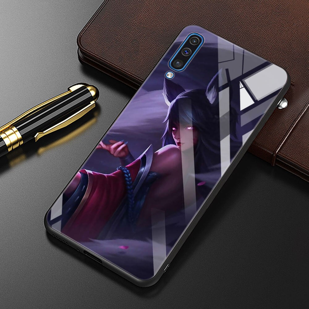 Collection 2 League Of Legends Lol Cool Tempered Glass Phone Case For Samsung Galaxy A50 A70 A72 A10 A30 A40 A20 Cover A51 A52 A12 A02s Bag - League of Legends Fan Store