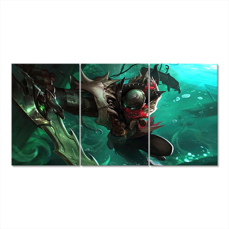 Pyke Poster - Canvas Painting - League of Legends Fan Store