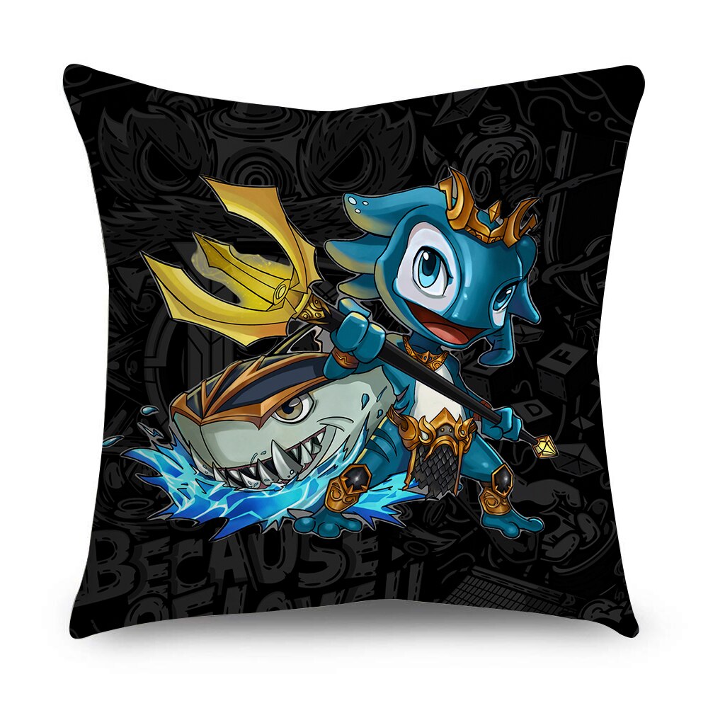 League of Legends Characters Pillowcases-- Nidale Ezreal Ziggs Janna Sejuani Zyra Varus Fizz Talon Graves Vladimir Riven Nami Vayne Zed Viktor Lee Sin Diana Nocturne - League of Legends Fan Store