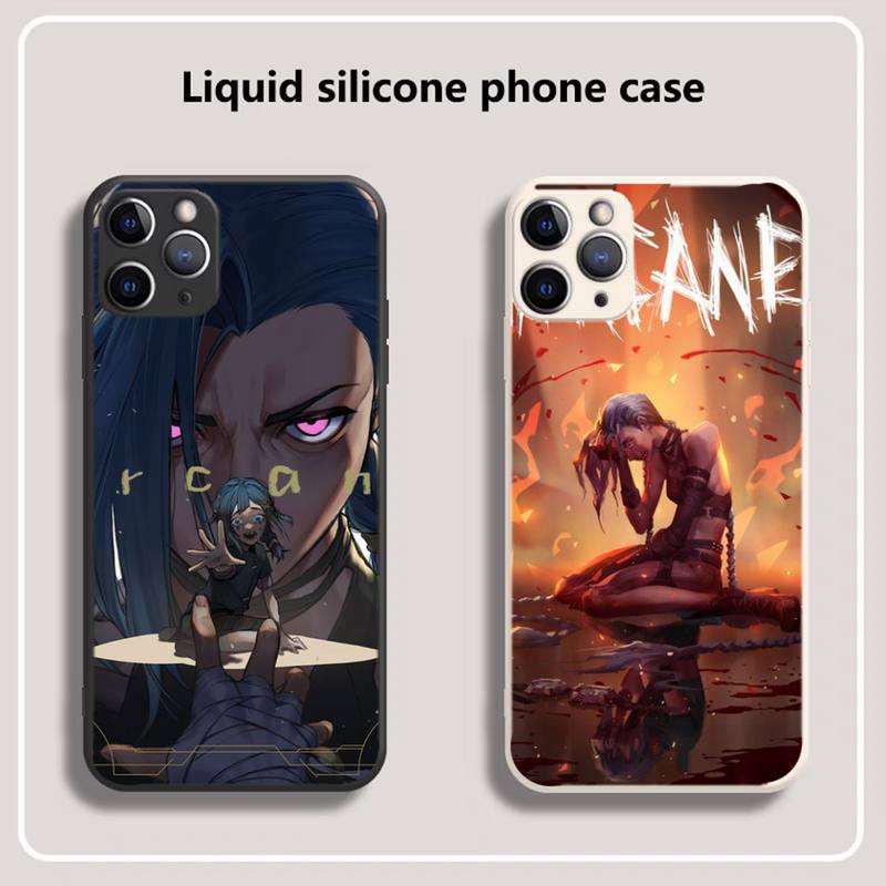 Collection 2 Arcane jinx Phone Case for iPhone 13 12 11 mini pro XS MAX XR 8 7 6 6S Plus X 5S SE 2020 - League of Legends Fan Store