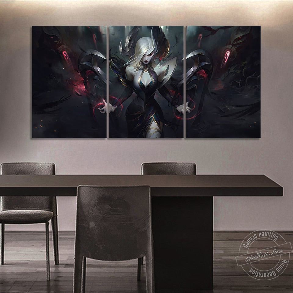 Morgana "The Fallen" Poster - Canvas Painting - League of Legends Fan Store