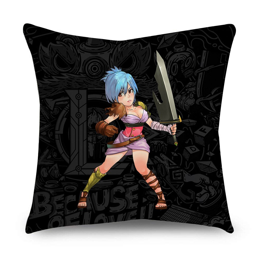 League of Legends Characters Pillowcases-- Nidale Ezreal Ziggs Janna Sejuani Zyra Varus Fizz Talon Graves Vladimir Riven Nami Vayne Zed Viktor Lee Sin Diana Nocturne - League of Legends Fan Store