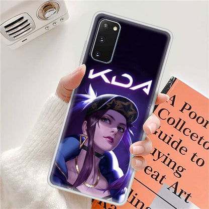 TPU Phone Case For Samsung S20 FE S21 Ultra S10 Plus S9 S8 Coque Bumper Note 10 Lite 20 9 Soft Funda Cover League Legend LOL Kda - League of Legends Fan Store