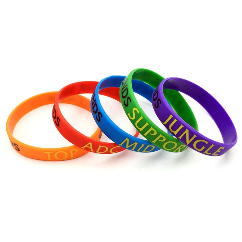 Colorful Bracelet League of Legends ADC, JUNGLE,SUPPORT, MID - League of Legends Fan Store