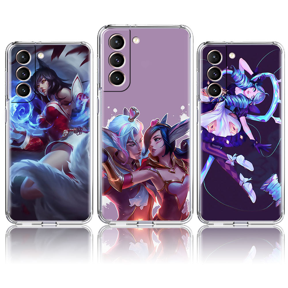 Collection 2 Transparent Phone Case for Samsung Galaxy S21 Plus S20 FE S21 UItra S10 S9 S20 S9 S8 Protect Cover Game League Of Legends Lol - League of Legends Fan Store