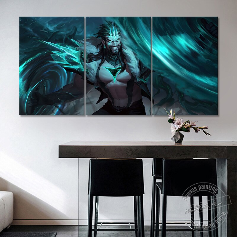 Draven "Ruined" Poster - Canvas Painting - League of Legends Fan Store