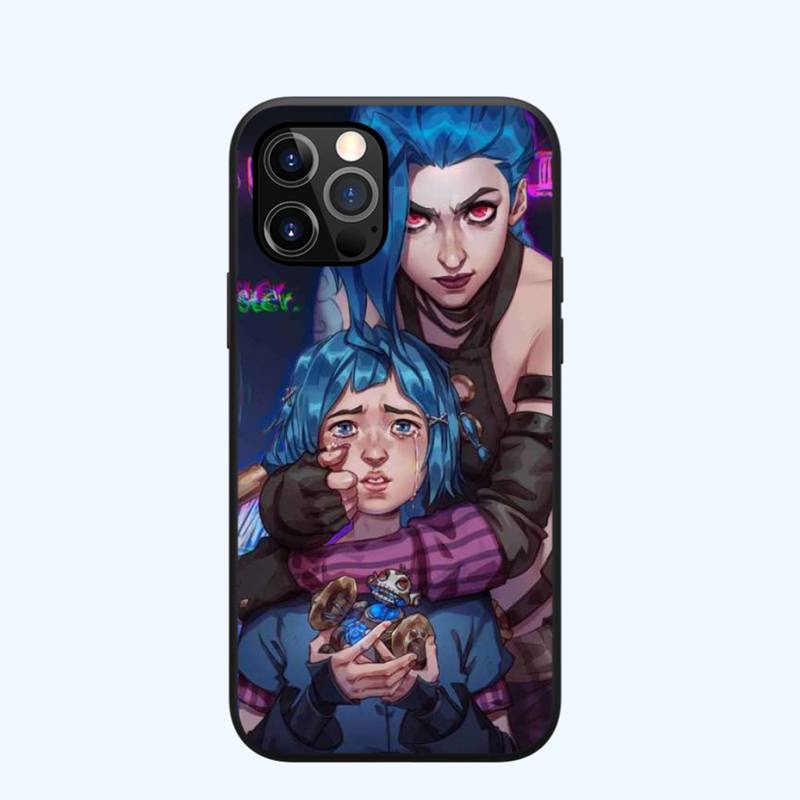 Collection 1 Arcane jinx Phone Case for iPhone 13 12 11 mini pro XS MAX XR 8 7 6 6S Plus X 5S SE 2020 - League of Legends Fan Store