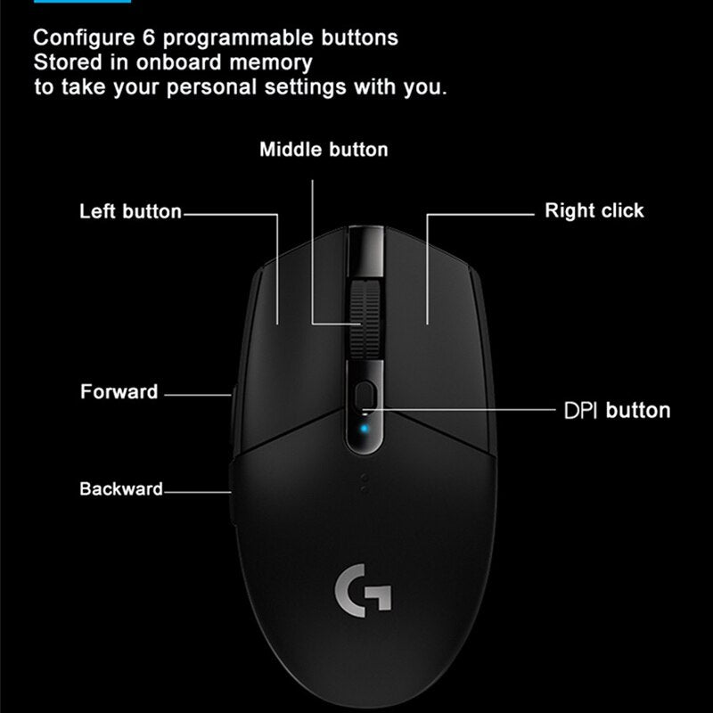 Logitech G304/G304 KDA  LIGHTSPEED Wireless Gaming Mouse - League of Legends Fan Store