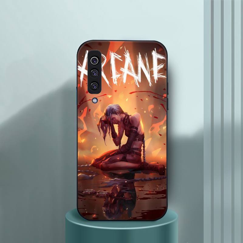 Collection 1 Arcane jinx Phone Case For Samsung a10 a12 a50 a51 a52 a21 a31 a32 a71 s10 s20 s21  Plus Fe Ultra - League of Legends Fan Store