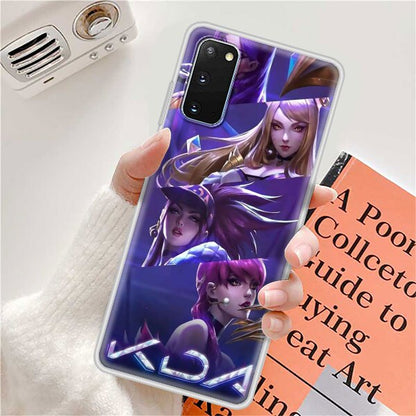 TPU Phone Case For Samsung S20 FE S21 Ultra S10 Plus S9 S8 Coque Bumper Note 10 Lite 20 9 Soft Funda Cover League Legend LOL Kda - League of Legends Fan Store