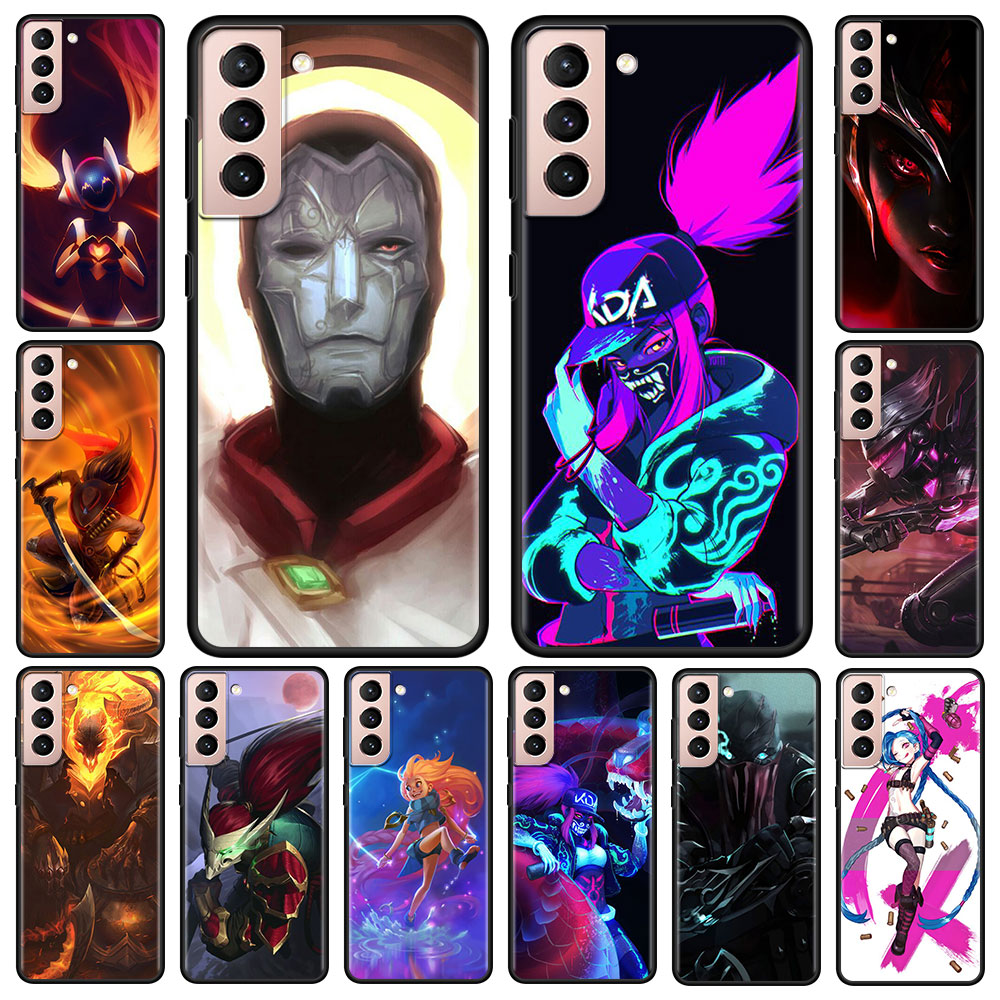 Collection 2 League Of Legends Lol Silicone Phone Case for Samsung Galaxy S20 FE S21 Ultra S10 Lite S9 S8 Plus S7 Edge Cases S21 FE Cover Bag - League of Legends Fan Store