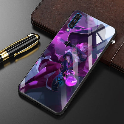 Collection 2 League Of Legends Lol Cool Tempered Glass Phone Case For Samsung Galaxy A50 A70 A72 A10 A30 A40 A20 Cover A51 A52 A12 A02s Bag - League of Legends Fan Store