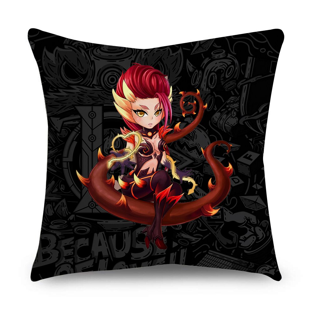 League of Legends Characters Pillowcases-- Nidale Ezreal Ziggs Janna Sejuani Zyra Varus Fizz Talon Graves Vladimir Riven Nami Vayne Zed Viktor Lee Sin Diana Nocturne - League of Legends Fan Store