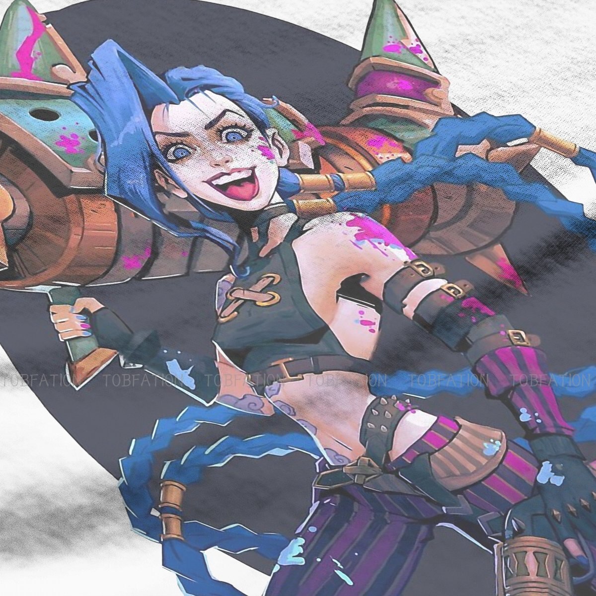 Arcane  Jinx Excited T Shirt - League of Legends Fan Store