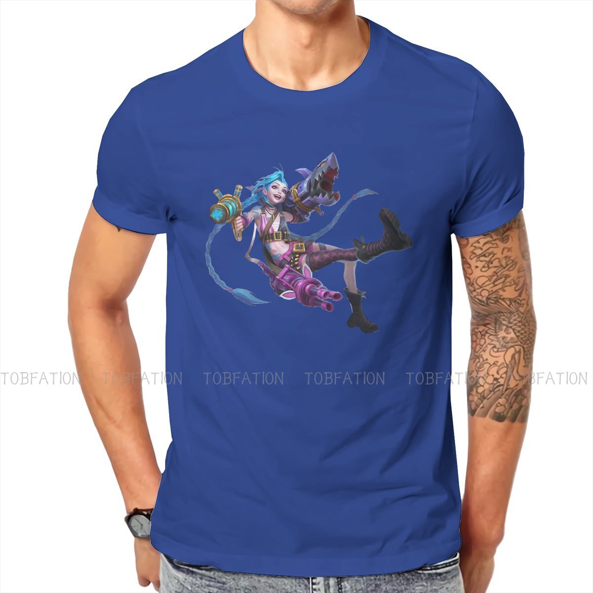 Jinx Arcane Carry T Shirt - League of Legends Fan Store